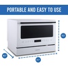 image:imageFarberware Compact 6Place Setting Dishwasher  Portable Mini Countertop Dishwasher with 7 Wash Programs  Perfect for Small Spaces Like Apartment Dorm Boat CamperRVGlass Door White