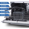 image:imageFarberware Compact 6Place Setting Dishwasher  Portable Mini Countertop Dishwasher with 7 Wash Programs  Perfect for Small Spaces Like Apartment Dorm Boat CamperRVWhiteBlack