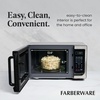 image:imageFarberware Countertop Microwave 900 Watts 09 cu ft  Microwave Oven With LED Lighting and Child Lock  Perfect for Apartments and Dorms  Easy Clean Brushed Stainless SteelBrushed Stainless