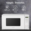 image:imageFarberware Countertop Microwave 900 Watts 09 cu ft  Microwave Oven With LED Lighting and Child Lock  Perfect for Apartments and Dorms  Easy Clean Brushed Stainless SteelWhite