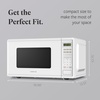 image:imageFarberware Countertop Microwave 900 Watts 09 cu ft  Microwave Oven With LED Lighting and Child Lock  Perfect for Apartments and Dorms  Easy Clean Brushed Stainless SteelWhite