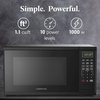 image:imageFarberware Countertop Microwave 900 Watts 09 cu ft  Microwave Oven With LED Lighting and Child Lock  Perfect for Apartments and Dorms  Easy Clean Brushed Stainless SteelBlack