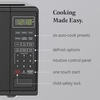 image:imageFarberware Countertop Microwave 900 Watts 09 cu ft  Microwave Oven With LED Lighting and Child Lock  Perfect for Apartments and Dorms  Easy Clean Brushed Stainless SteelBlack