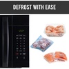 image:imageFarberware Countertop Microwave 900 Watts 09 cu ft  Microwave Oven With LED Lighting and Child Lock  Perfect for Apartments and Dorms  Easy Clean Brushed Stainless SteelBlack