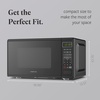 image:imageFarberware Countertop Microwave 900 Watts 09 cu ft  Microwave Oven With LED Lighting and Child Lock  Perfect for Apartments and Dorms  Easy Clean Brushed Stainless SteelBlack