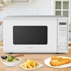 image:imageFarberware Countertop Microwave 900 Watts 09 cu ft  Microwave Oven With LED Lighting and Child Lock  Perfect for Apartments and Dorms  Easy Clean Brushed Stainless SteelWhite
