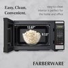 image:imageFarberware Countertop Microwave 900 Watts 09 cu ft  Microwave Oven With LED Lighting and Child Lock  Perfect for Apartments and Dorms  Easy Clean Brushed Stainless SteelStainless Steel