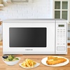 image:imageFarberware Countertop Microwave 900 Watts 09 cu ft  Microwave Oven With LED Lighting and Child Lock  Perfect for Apartments and Dorms  Easy Clean Brushed Stainless SteelWhite