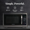 image:imageFarberware FM11WHA Microwave Oven 11 Cu Ft WhiteBlack Stainless