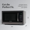 image:imageFarberware FM11WHA Microwave Oven 11 Cu Ft WhiteBlack Stainless