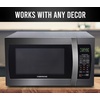 image:imageFarberware FM11WHA Microwave Oven 11 Cu Ft WhiteBlack Stainless
