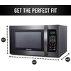 image:imageFarberware FM11WHA Microwave Oven 11 Cu Ft WhiteBlack Stainless
