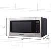 image:imageFarberware FM11WHA Microwave Oven 11 Cu Ft WhiteStainless Steel