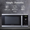 image:imageFarberware FM11WHA Microwave Oven 11 Cu Ft WhiteStainless Steel