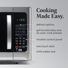 image:imageFarberware FM11WHA Microwave Oven 11 Cu Ft WhiteStainless Steel