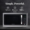 image:imageFarberware FM11WHA Microwave Oven 11 Cu Ft WhiteStainless Steel