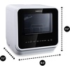 image:imageFarberware Portable Countertop Dishwasher with 5Liter Builtin Water Tank  5Program System for Home RV and Apartment  Wash Dishes Glass and Baby ProductsBlackWhite Original