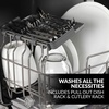 image:imageFarberware Portable Countertop Dishwasher with 5Liter Builtin Water Tank  5Program System for Home RV and Apartment  Wash Dishes Glass and Baby ProductsBlackWhite Original