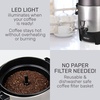 image:imageHomecraft 100Cup Coffee Urn and Hot Beverage Dispenser with Dripless Faucet QuickBrewing Stainless Steel45 Cup Carry Handle