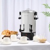 image:imageHomecraft 100Cup Coffee Urn and Hot Beverage Dispenser with Dripless Faucet QuickBrewing Stainless Steel45 Cup Double Spigot