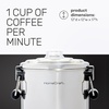 image:imageHomecraft 100Cup Coffee Urn and Hot Beverage Dispenser with Dripless Faucet QuickBrewing Stainless Steel45 Cup Double Spigot