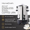 image:imageHomecraft 100Cup Coffee Urn and Hot Beverage Dispenser with Dripless Faucet QuickBrewing Stainless Steel45 Cup Double Spigot
