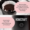 image:imageHomecraft 3Quart Iced Coffee and Tea Maker with Filter Basket Flavor Enhancer Adjustable Brew Strength Black2 QT  Black