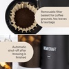image:imageHomecraft 3Quart Iced Coffee and Tea Maker with Filter Basket Flavor Enhancer Adjustable Brew Strength Black2 QT  Luxe