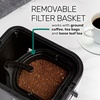 image:imageHomecraft 3Quart Iced Coffee and Tea Maker with Filter Basket Flavor Enhancer Adjustable Brew Strength Black3 QT  Black