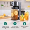 image:imageHomecraft 3Quart Iced Coffee and Tea Maker with Filter Basket Flavor Enhancer Adjustable Brew Strength Black3 QT  Black
