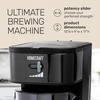image:imageHomecraft 3Quart Iced Coffee and Tea Maker with Filter Basket Flavor Enhancer Adjustable Brew Strength Black3 QT  Black
