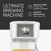 image:imageHomecraft 3Quart Iced Coffee and Tea Maker with Filter Basket Flavor Enhancer Adjustable Brew Strength Black3 QT  White