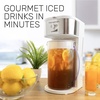 image:imageHomecraft 3Quart Iced Coffee and Tea Maker with Filter Basket Flavor Enhancer Adjustable Brew Strength Black3 QT  White