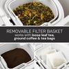 image:imageHomecraft 3Quart Iced Coffee and Tea Maker with Filter Basket Flavor Enhancer Adjustable Brew Strength Black3 QT  White