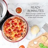 image:imageHomecraft Stone Baked Pizza Oven  12in Woodfired Style Indoor Electric Countertop Pizza Maker  Ceramic Stone amp Stainless Steel Peel  Variable Temp Control to 750F  Homemade Pizza in MinutesRedRed Pizza