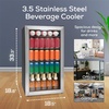 image:imageIgloo 26 CuFt Mini Fridge with Freezer Single Door Compact Refrigerator with Glass Shelves for Homes Dorms amp Offices Keep Snacks Drinks amp Frozen Foods Cool with Temperature Control Fridge WhiteStainless