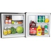 image:imageIgloo 26 CuFt Mini Fridge with Freezer Single Door Compact Refrigerator with Glass Shelves for Homes Dorms amp Offices Keep Snacks Drinks amp Frozen Foods Cool with Temperature Control Fridge WhitePlatinum