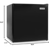 image:imageIgloo 26 CuFt Mini Fridge with Freezer Single Door Compact Refrigerator with Glass Shelves for Homes Dorms amp Offices Keep Snacks Drinks amp Frozen Foods Cool with Temperature Control Fridge WhiteBlack