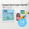 image:imageIgloo 26 CuFt Mini Fridge with Freezer Single Door Compact Refrigerator with Glass Shelves for Homes Dorms amp Offices Keep Snacks Drinks amp Frozen Foods Cool with Temperature Control Fridge WhiteWhite