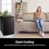 image:imageIgloo 26 CuFt Mini Fridge with Freezer Single Door Compact Refrigerator with Glass Shelves for Homes Dorms amp Offices Keep Snacks Drinks amp Frozen Foods Cool with Temperature Control Fridge WhiteBlack