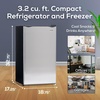 image:imageIgloo 26 CuFt Mini Fridge with Freezer Single Door Compact Refrigerator with Glass Shelves for Homes Dorms amp Offices Keep Snacks Drinks amp Frozen Foods Cool with Temperature Control Fridge WhitePlatinum