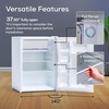 image:imageIgloo 26 CuFt Mini Fridge with Freezer Single Door Compact Refrigerator with Glass Shelves for Homes Dorms amp Offices Keep Snacks Drinks amp Frozen Foods Cool with Temperature Control Fridge WhiteWhite