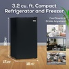 image:imageIgloo 26 CuFt Mini Fridge with Freezer Single Door Compact Refrigerator with Glass Shelves for Homes Dorms amp Offices Keep Snacks Drinks amp Frozen Foods Cool with Temperature Control Fridge WhiteBlack