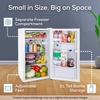 image:imageIgloo 26 CuFt Mini Fridge with Freezer Single Door Compact Refrigerator with Glass Shelves for Homes Dorms amp Offices Keep Snacks Drinks amp Frozen Foods Cool with Temperature Control Fridge WhiteWhite
