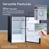 image:imageIgloo 26 CuFt Mini Fridge with Freezer Single Door Compact Refrigerator with Glass Shelves for Homes Dorms amp Offices Keep Snacks Drinks amp Frozen Foods Cool with Temperature Control Fridge WhitePlatinum