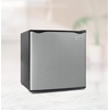 image:imageIgloo 26 CuFt Mini Fridge with Freezer Single Door Compact Refrigerator with Glass Shelves for Homes Dorms amp Offices Keep Snacks Drinks amp Frozen Foods Cool with Temperature Control Fridge WhitePlatinum
