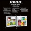 image:imageIgloo 26 CuFt Mini Fridge with Freezer Single Door Compact Refrigerator with Glass Shelves for Homes Dorms amp Offices Keep Snacks Drinks amp Frozen Foods Cool with Temperature Control Fridge WhiteBlack