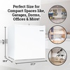image:imageIgloo 26 CuFt Mini Fridge with Freezer Single Door Compact Refrigerator with Glass Shelves for Homes Dorms amp Offices Keep Snacks Drinks amp Frozen Foods Cool with Temperature Control Fridge WhiteWhite
