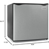 image:imageIgloo 26 CuFt Mini Fridge with Freezer Single Door Compact Refrigerator with Glass Shelves for Homes Dorms amp Offices Keep Snacks Drinks amp Frozen Foods Cool with Temperature Control Fridge WhitePlatinum