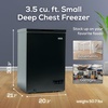 image:imageIgloo 35 Cu Ft Upright Deep Freezer Chest Deep Freezer with Quick Freezing System amp Adjustable Thermostat for Homes Garages amp Basements Low Noise Freezer with Removable Basket amp LED Lights WhiteBlack